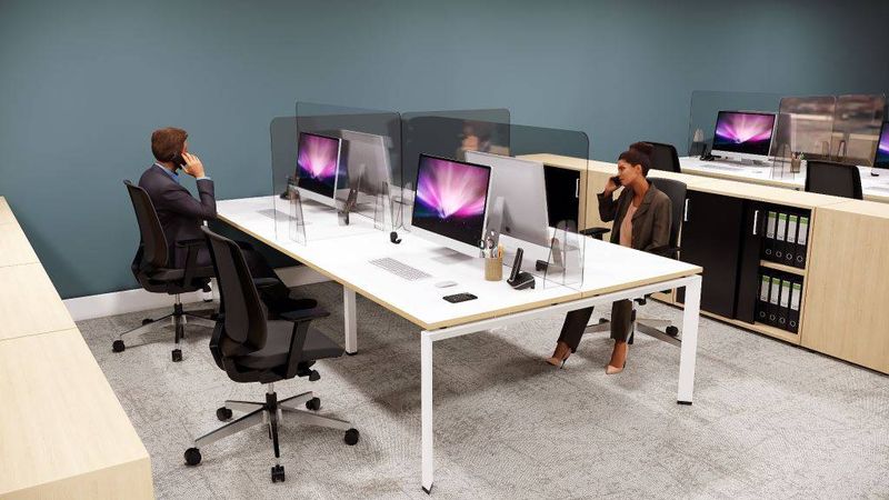 Achat cloison de protection collaborateur transparente (13290)